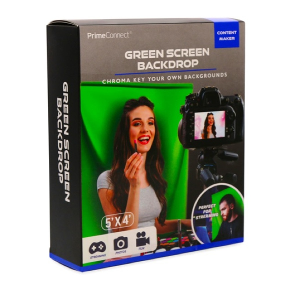 Green Screen Backdrop for Content Creators 5' x 4'in